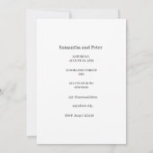 Waterverf Trouwjurk Save the Date (Achterkant)