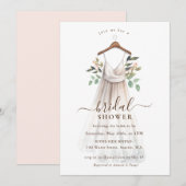 Waterverf Trouwjurk Vrijgezellenfeest Kaart (Voorkant / Achterkant)