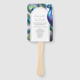 Waterverf Trouwprogramma's Peacock Handwaaier