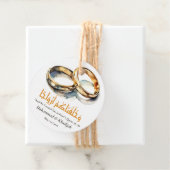 Waterverf trouwring islamitisch citaat Nikah Bedankjes Labels (In situ)