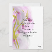 Waterverf trouwsets - Roze bloemen (Voorkant)