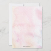 Waterverf Trouwtaart Vrijgezellenfeest Kaart (Achterkant)