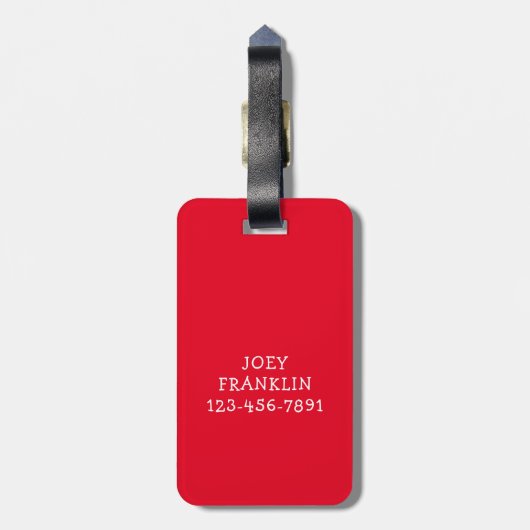 Waterverf Trucks Kinder Gepersonaliseerde Rugzak L Bagagelabel (Achterkant verticaal)