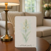 Waterverf Tuberose Condoleancekaart