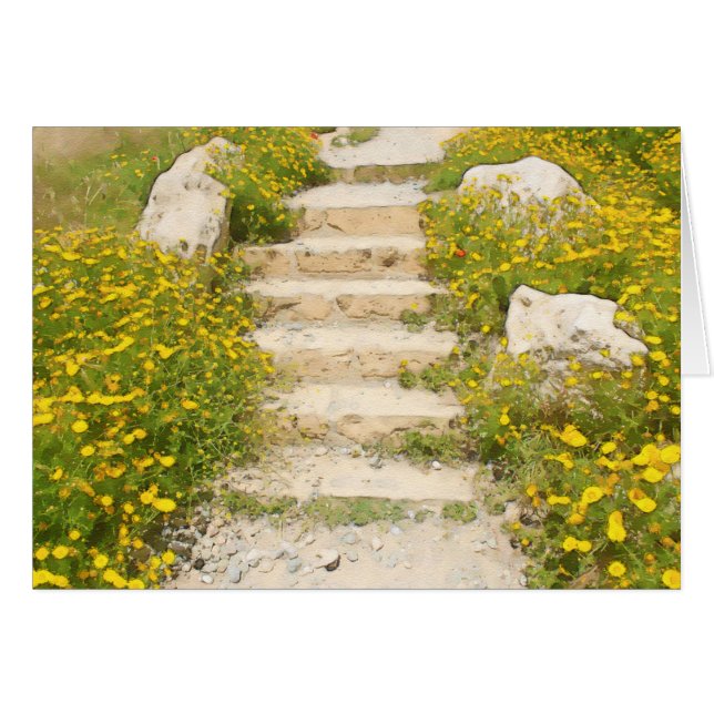 Waterverf tuin (Voorkant Horizontaal)