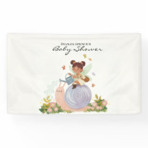 Waterverf Tuin Baby Shower Banner