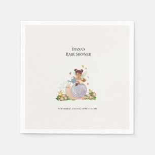 Waterverf Tuin Baby Shower Servetten
