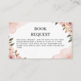 Waterverf Tuin Bloemen Boek Aanvraag Visitekaartje