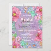 Waterverf Tuin Bloemen Botanisch Vrijgezellenfeest Kaart (Voorkant)