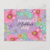 Waterverf Tuin Bloemen Botanische Moederdag Briefkaart (Voorkant)