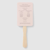 Waterverf Tuin Bloemen Lente Bruiloft Handwaaier (Achterkant)