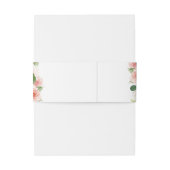 Waterverf Tuin Bloemen Lente Bruiloft Monogram Uitnodigingen Wikkel (Achterkant Voorbeeld)