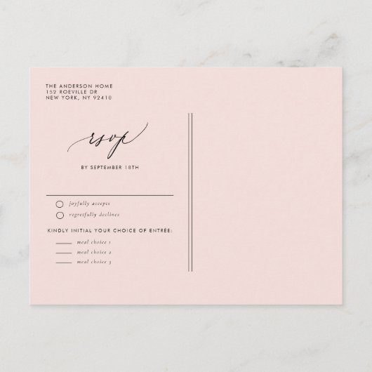 Waterverf  Tuin Bloemen Lente Bruiloft Uitnodiging Briefkaart (Achterkant)