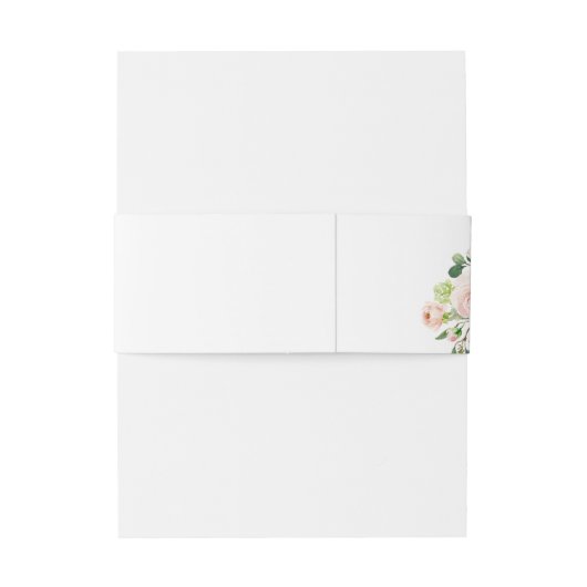 Waterverf Tuin Bloemen Lente Bruiloft Uitnodigingen Wikkel (Achterkant Voorbeeld)