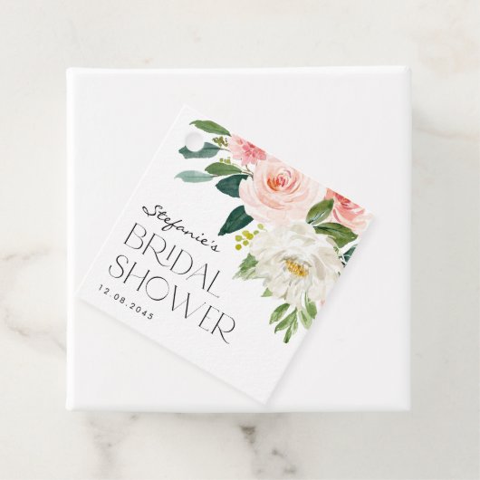 Waterverf Tuin Bloemen Lente Vrijgezellenfeest Bedankjes Labels (In situ)