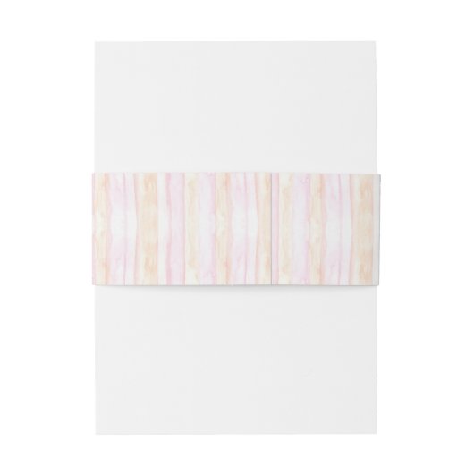 Waterverf Tuin Bloemen Strepen Uitnodigingen Wikkel (Achterkant Voorbeeld)