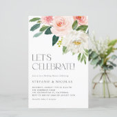 Waterverf  Tuin Bloemen Trouwdouche (Staand voorkant)