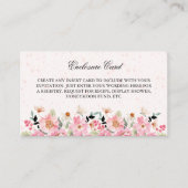 Waterverf Tuin Bloemen Vrijgezellenfeest Informatiekaartje (Voorkant)