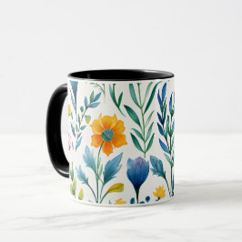 Waterverf Tuin Bloemenmok Mok
