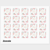 WATERVERF TUIN BRUILOFT sticker zegels (Vel)
