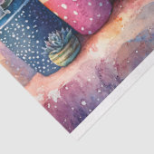 Waterverf Tuin Cactus en Bloemen Decoupage Tissuepapier (Detail)