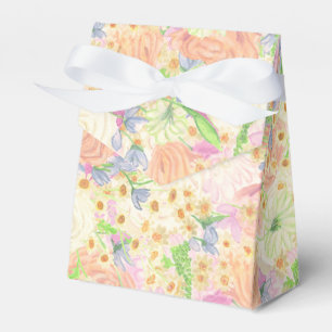 Waterverf Tuin Feest Bloemen Bruiloft Crest Bedankdoosjes