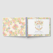 Waterverf Tuin Feest Bloemen Bruiloft Crest Gastenboek (Volledig)