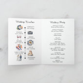 Waterverf tuin lente bruiloft icoon tijdlijn programma (Binnen)