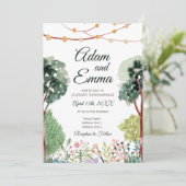 Waterverf Tuin met een stevige gevechtsband Kaart (Staand voorkant)