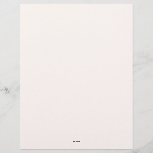 Waterverf Tuin met Wilde Bloemen en Monogram Briefhoofd (Achterkant)