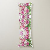 Waterverf tuin Phlox bloemen Lichaamskussen (Voorkant Verticaal)