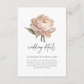 Waterverf Tuin Trouwgegevens Informatiekaartje (Voorkant)