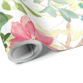 Waterverf tuinbloemen cadeaupapier (Rol Hoek)