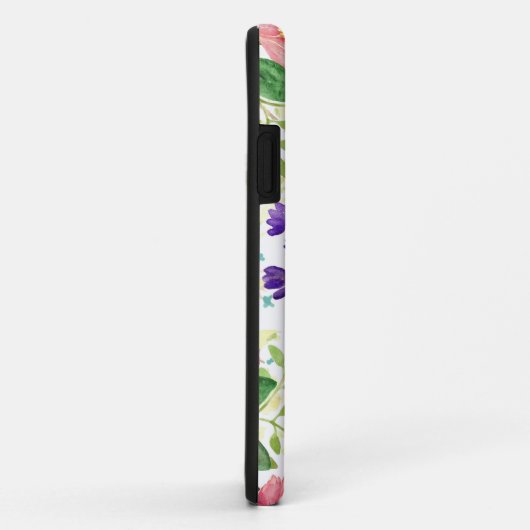 Waterverf tuinbloemen Case-Mate iPhone case (Achterkant/rechts)