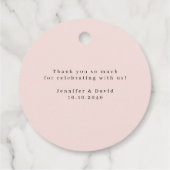 Waterverf Tuinbloemen Dank u Bedankjes Labels (Achterkant)