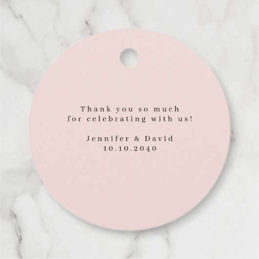 Waterverf Tuinbloemen Dank u Bedankjes Labels (Achterkant)