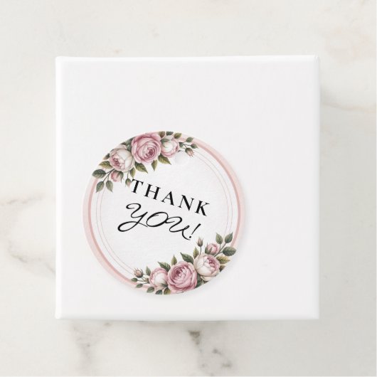 Waterverf Tuinbloemen Dank u Bedankjes Labels (In situ)