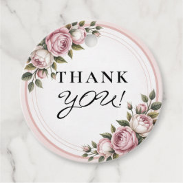 Waterverf Tuinbloemen Dank u Bedankjes Labels