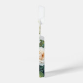 Waterverf tuinbloemen witte rozen iPhone hoesje (Linkerkant)