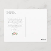 Waterverf tuinbouwers Weddenschap Hartelijk dank Briefkaart (Achterkant)