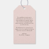 Waterverf  tuinbouwers Weddenschap Hartelijk dank Cadeaulabel (Achterkant)