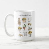 Waterverf Tuinieren Tools Zonnebloem Tuin Koffiemok (Links)