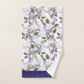 Waterverf Tulip Crocus personaliseren Spring Flowe Bad Handdoek (Handdoek)