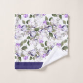 Waterverf Tulip Crocus personaliseren Spring Flowe Bad Handdoek (Wasdoekje)
