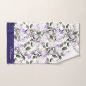 Waterverf Tulip Crocus personaliseren Spring Flowe Bad Handdoek (Handdoek)