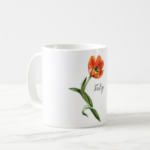 Waterverf Tulip Floral Koffiemok