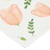 Waterverf Tulip Patroon Korte Tafelloper (Hoek)