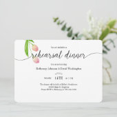 Waterverf Tulip repetitie binnenste uitnodiging (Staand voorkant)