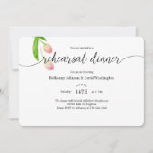 Waterverf Tulip repetitie binnenste uitnodiging (Voorkant)