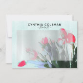 Waterverf Tulips Bouquet Illustrator Florist (Voorkant)